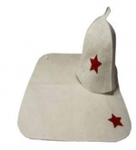 Набор  (коврик/шапка) — Первая цена Со звездой  СА029